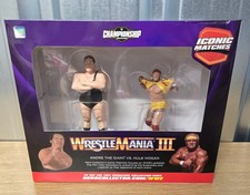 Wrestlemania 3 Hulk Hogan und Andre der Riese Figuren Iconic Matches - Neu