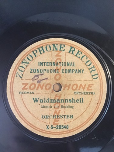 Zonophone schellackplatte - zonophone,