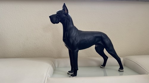 Porzellanfigur deutsche dogge - porzellanfigur,