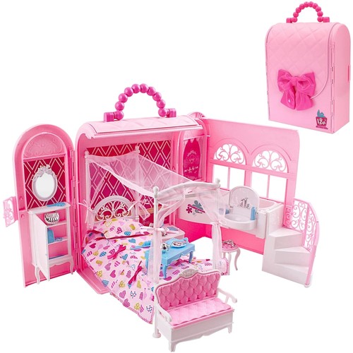 Puppenhaus spielset tragbare - puppenhaus,