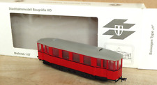 Halling H0 Wiener Straßenbahn Beiwagen KSW Typ N ohne Motor, Tram Tramway OVP