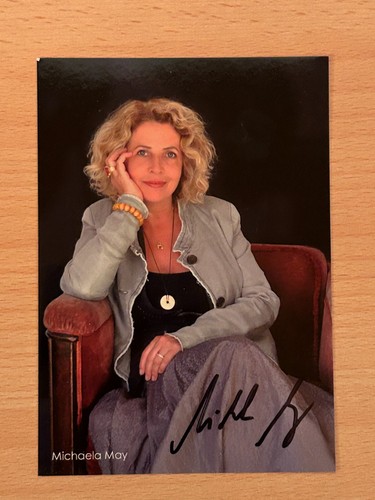 Michaela may autogrammkarte - michaela,