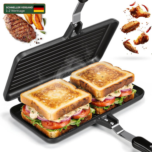Grillpfanne doppelseitig - grillpfanne, xl