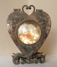 Laterne Windlicht Herz Kupfer