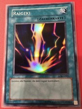 Yugioh Raigeki LOB Top Zustand Mint Sammlung Deck Boosterfrisch 