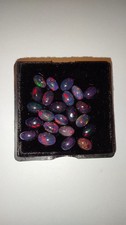 Opal Schwarz Äthiopien 7,22ct 23 Stück Behandelt,geräuchert