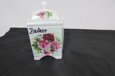 Porzellan Dose Vorratsdose -  Rosen -  Aufschrift Zucker  - Shabby