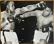 CASSIUS CLAY UND SONNY LISTON IN AKTION SCHÖNES SELTENES ORIGINAL PRESSEFOTO 1964!!