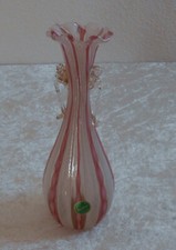 Murano-Glasvase "Zanfirico" Venini? ca. 20 cm, 50er/60er Jahre - wie Neu