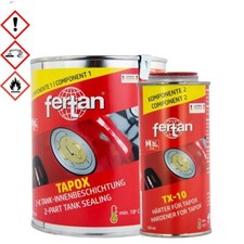 Fertan Tapox Set 2-K Tankbeschichtung Innen Versiegelung Tank Rostschutz Härter