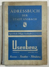 Adressbuch der stadt ansbach - adressbuch,