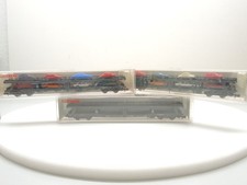 Fleischmann 8284, 8285. Spur N 3 x Autotransporter, 2 x beladen sehr gut 3 x OVP