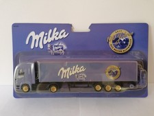 Milka mini Werbetruck, MB Actros SZ mit Gabelstapler 1:87 in OVP 150 019