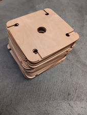 Weinglas Halter Natur für 4