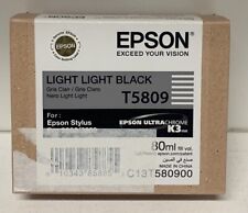 Original Epson Patrone T5809 C13T580900  Light Light Black Sylus Pro 3800 3880