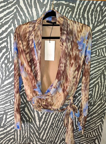 Zara edle wickelbluse - edle, gr.