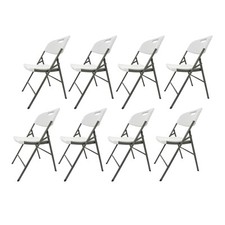 Klappstuhl 8 Stück Weiß