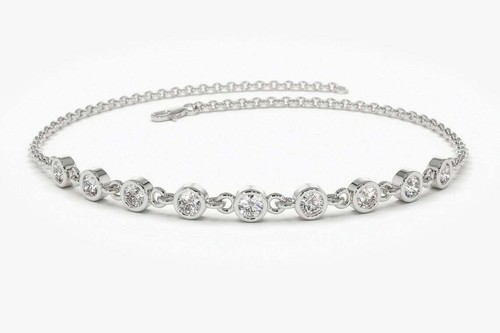 Diamant armband tennis halb - diamant,