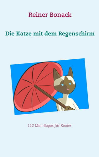 Die katze mit dem regenschirm - katze,