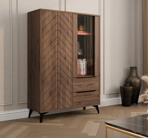 Standvitrine midder bis 2d2sz - standvitrine,