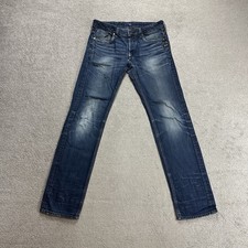 G-STAR RAW Jeans Herren Hose W32 L36 ATTACC Low Straight 21000 Blau Denim