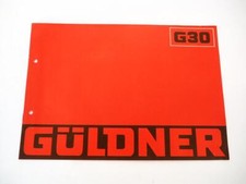 Güldner G30 Dieselschlepper Traktor 32 PS Prospekt 1966