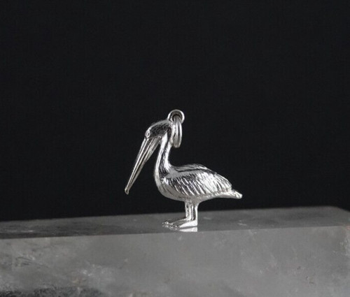 Charm anhänger silber vogel - silber,