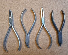 Zangen, Klammerbiegezangen, Set, 4 Stück, Zahnarzt, Zahntechnik, Modellbau