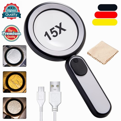 Lupe mit licht 15x - licht,