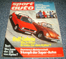 Sport Auto 4/1979 VW Golf