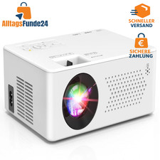 Mini Beamer, Bluetooth Projektor Full HD 1080P| iOS, Android, Windows & TV