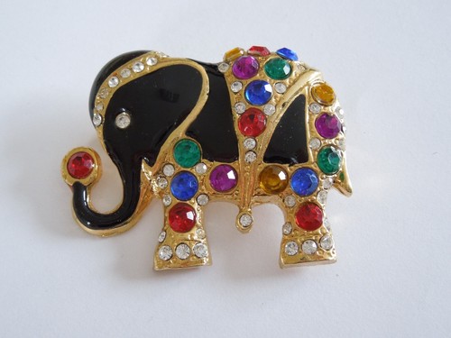 Modeschmuck brosche elefant - modeschmuck,