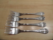 4x Gabel Fischbesteck 18/10