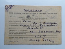 Kriegsgefangenen Post aus Rußland nach Essen