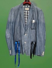 "CAMEL ACTIVE" SAKKO-JACKE XXXL LEINEN-MIX DENIM SPORTLICH NEUWERTIG 