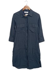 BACKSTAGE Hemdblusenkleid Damen Kleid Gr. DE 36 blau Casual-Look
