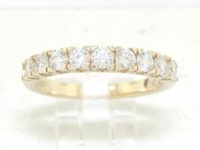 Brillant Band Ring 585 Gelbgold 14Kt  9 kanadische Brillanten 0,75ct  Wesselton