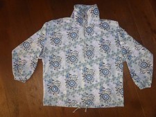Schneehemd Windbreaker Skihemd Gr. M L XL Schlupfjacke v. Cargo blau Blume Retro
