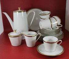 PMR Bavaria Jaeger - Kaffeeservice 21 tlg., blau-Gold Verzierung