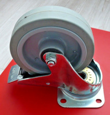 TENTE® Lenkrolle Elastik-Gummi Rollenlager Totalfeststeller spurlos 3477/160 NEU