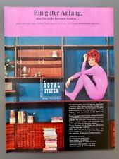 Royal System Möbel Denmark Paul Cadovius retro 1968 Vintage Ad Werbung Reklame