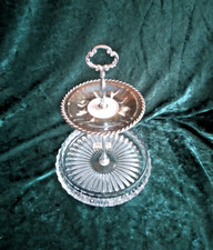 Schmuckständer Porzellan Etagere Tafelaufsatz 2-Stöckig Handarbeit Shabby