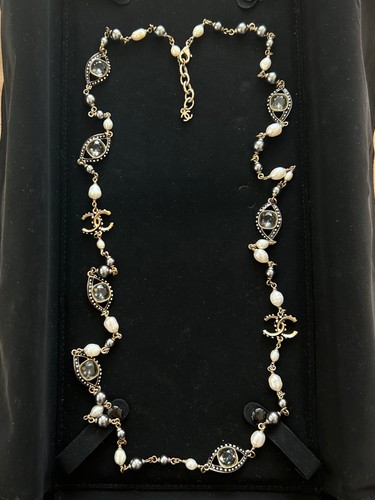 Chanel kette mit - chanel, perlen