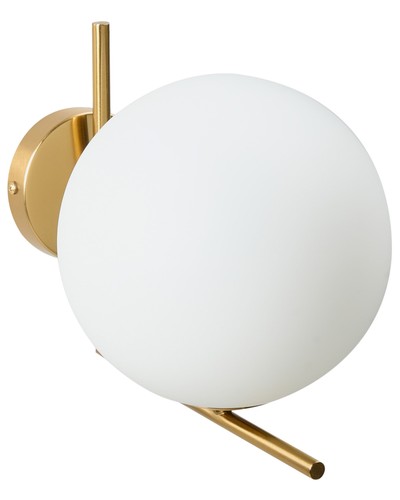 Wandlampe aluminium glas gold - wandlampe,