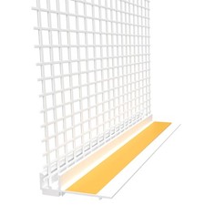 Anputzleiste mit Gewebe 6mm