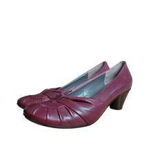 Gidigio Damen Schuhe Pumps Gr. 41 Rot Leder 