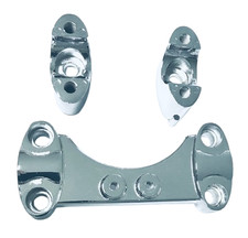 Lenkeraufnahme Lenker Aufnahme Chrom ZNEN Roller Motorroller Scooter Retro NOVA