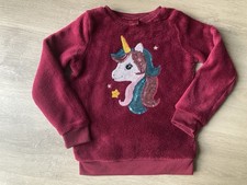 ?? Kuscheliger Pullover Mädchen ~ Einhorn Pailletten ~ Gr. 110 NEU ??