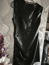 Damen Kunstleder Kleid