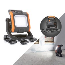 Multi Akku LED Strahler 4000lm IP65 dimmbar 35W kompatibel mit 8 Akkussystemen